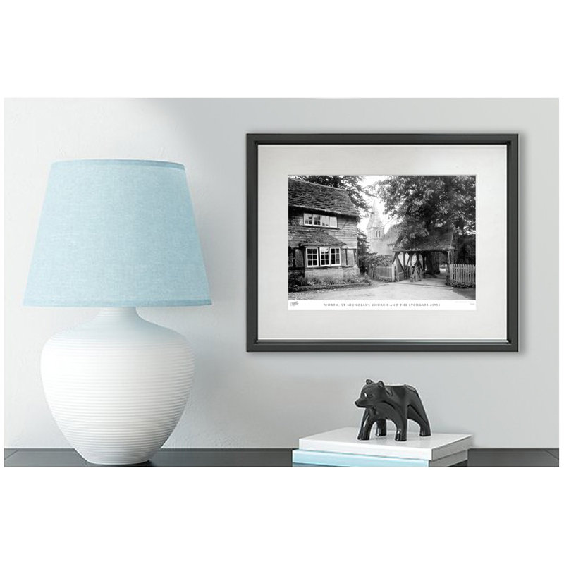 Worth, St Nicholas's Church And The Lychgate C1955 by Francis Frith - Single Picture Frame Print, 28cm H x 36cm W x 2.3cm D