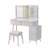 Modern Makeup Vanity Desk With LED Lights & Mirror-1441568193