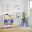 Organisateur de jouets pour tout-petits 35 pouces avec rangement pour casiers, bacs de rangement pour jouets et bibliothèque RiverRidge - blanc