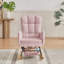 Fauteuil berçant rose