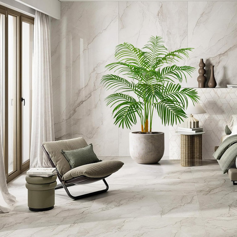 Palm Tree With 13 Trunks And Real Bark Design
