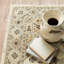 Tapis beige tissé à la machine Caryll-1353240595
