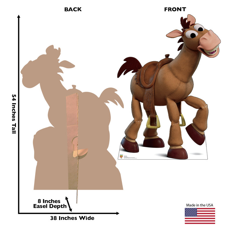 54'' Brown Disney Pixar Toy Story 4 Bullseye Cardboard Standup