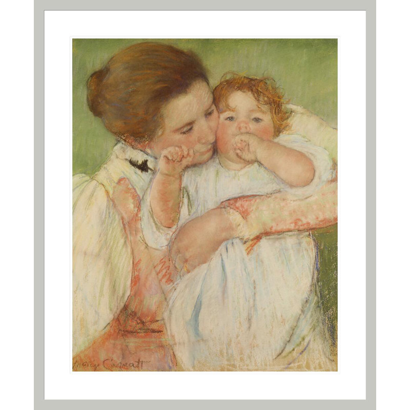 «Mother and Child» par Mary Cassatt - impression numérique sur toile, H 40,16 po x l 33,5 po