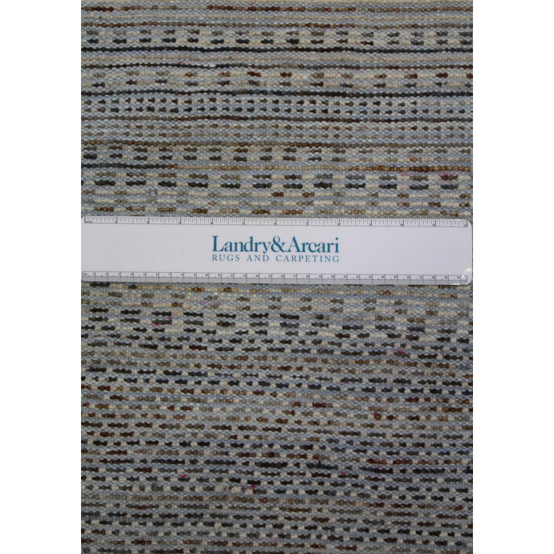 Tapis gris / brun 7 pi 9 po x 10 pi 3 po Fair Isle One-of-a-Kind