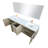 Lancy 80 in W x 20 in D Double Bath Vanity Mirror and Faucet Set-113289567