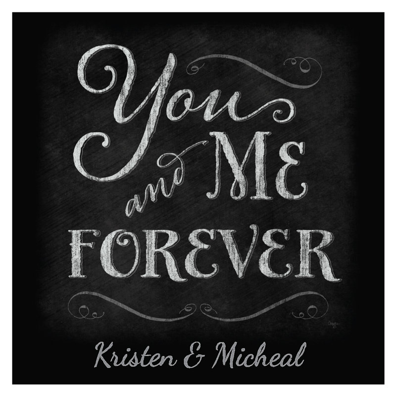 Adhésif décoratif "You and Me Forever", H 24 po x l 24 po, Oui