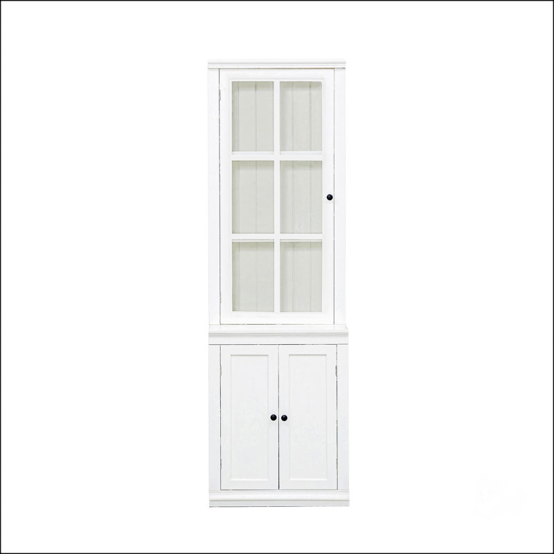75.25'' Tall Display Cabinet With Single Tempered Glass Door
