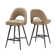 Etna Swivel Upholstered Counter Stool with Metal Frame
