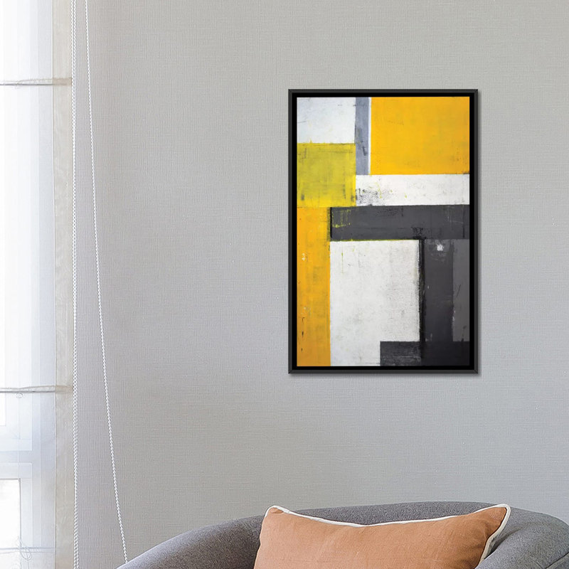 « quoi aller », reproduction sur toile, H 26 po x l 18 po x P 1,5 po, Toile avec cadre noir, Pas de tapis