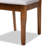 Aizlee Cross Back Side Chair in Brown/Grey