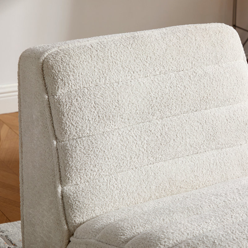 Fauteuil d'appoint en chenille 24 po, Ivory