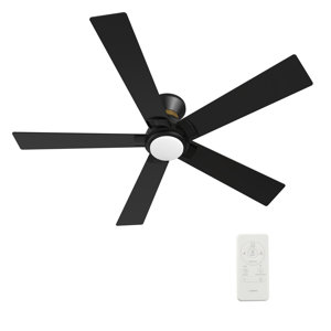 52'' Elydia 5 - Blade LED Smart Standard Ceiling Fan with Remote Control and Light Kit Included.