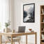 «Misty Mountain Landscape with Lake Reflection», art mural-847007645