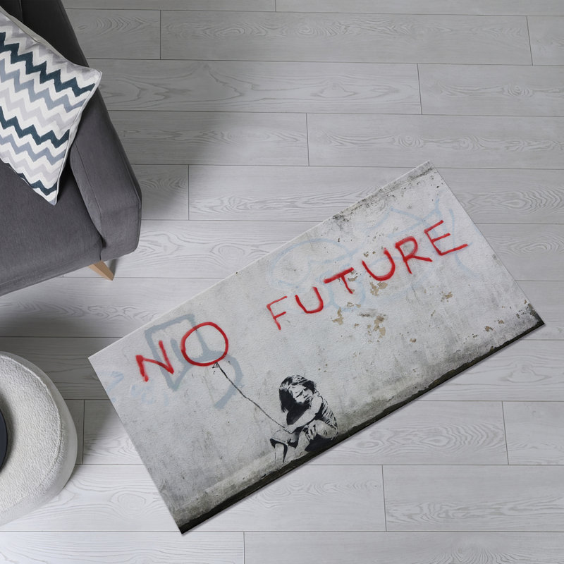 Stylish Non Woven Thin Type Printed Rug Featuring a Unique Geometric Design and Neutral Tones Perfect for Enhancing the Aesthetic Appeal of Any Living Space