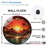 Sunset Mountain Landscape Wall Clock Decor Art - 12'' Modern Glass Wall Clock
