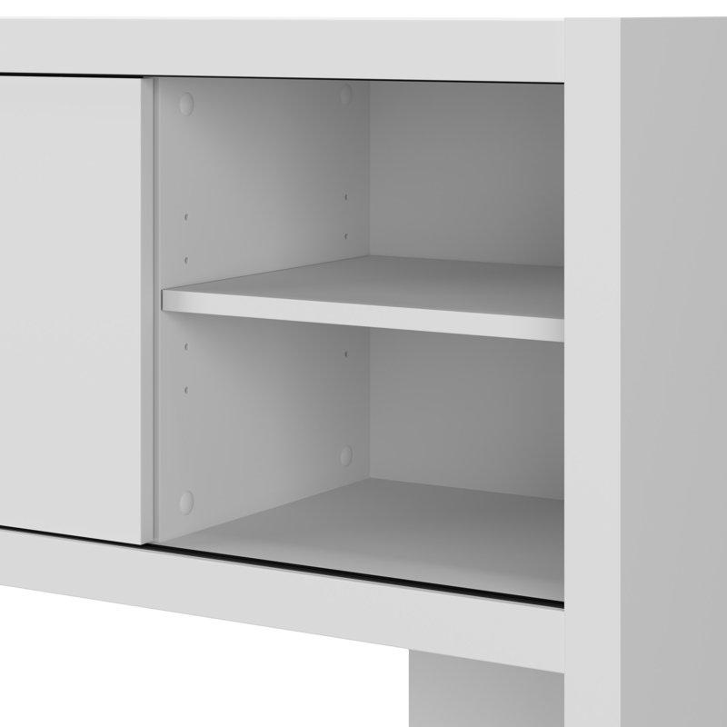 Echo Credenza Desk, Pure White