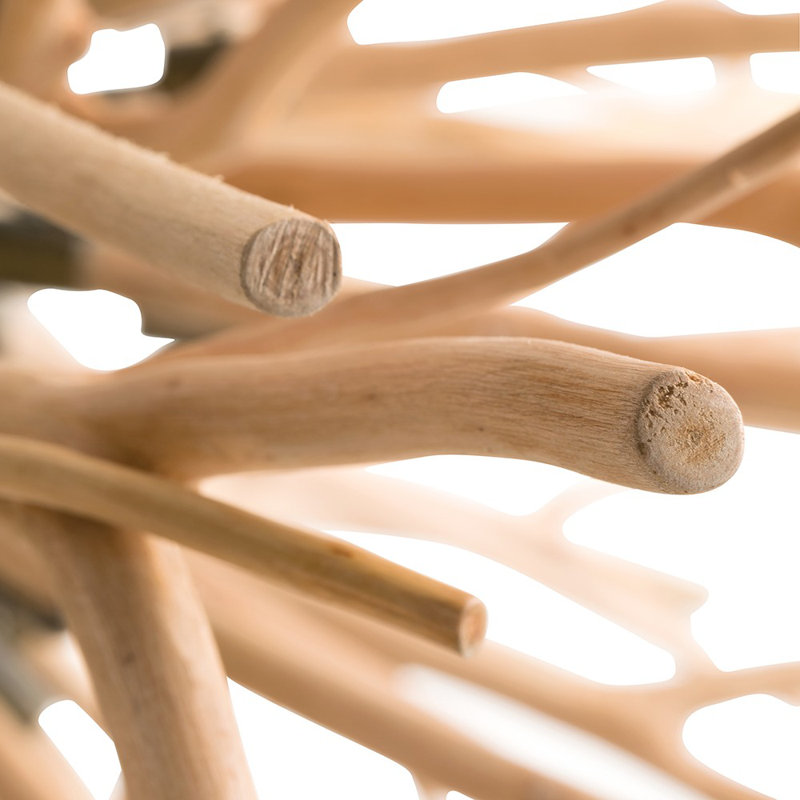 Finch 8 - Light Chandelier, Wood
