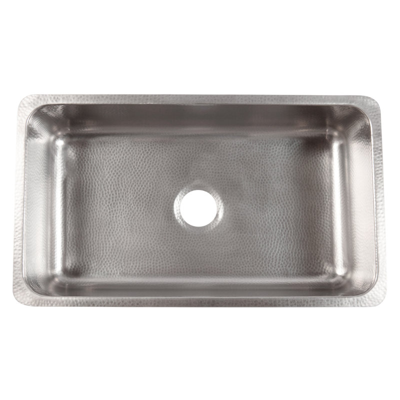 Rivera Crafted Stainless Steel 31" Single Bowl Undermount Kitchen Sink, Brushed