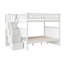 Flinn Kids Solid Wood Staircase Bunk Bed-796743875-796743690