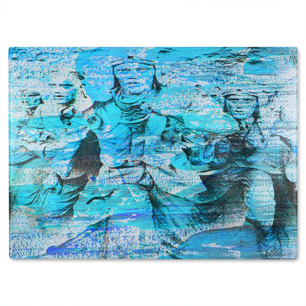 Battle Of Britain Men Marching Glass Chopping Board