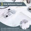 Robinet de lavabo de salle de bain 2 trous 3 trous avec bonde escamotable-123296727