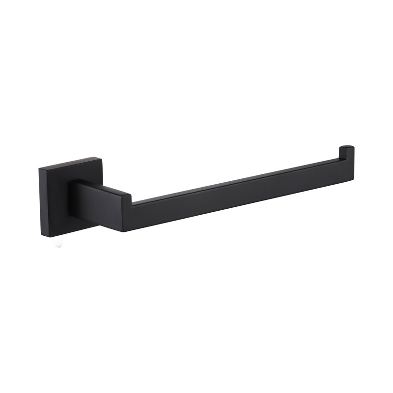 Support mural pour salle de bain, Noir mat