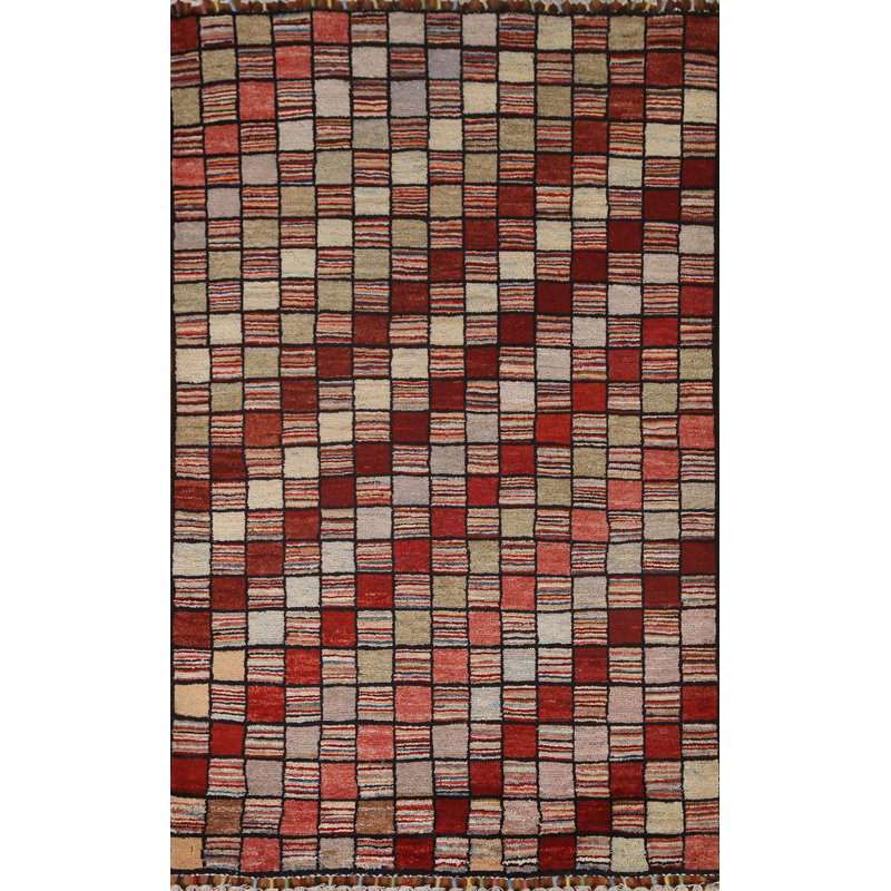 Checkered Gabbeh  Oriental Rug 3x5