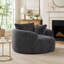 Chaise longue surdimensionnée d'intérieur, canapé-lit moderne en velours côtelé avec assise profonde, coussins décoratifs et accoudoirs, canapé-lit pour salon, chambre ou appartement-1753346632