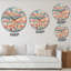 Poppy Field in Gentle Evening Glow Valley - Horloge murale maison de campagne-73197204