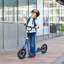 Scooters pour enfants 12,5 x 5,4 x 13,6 po en acier bleu, avec design réglable