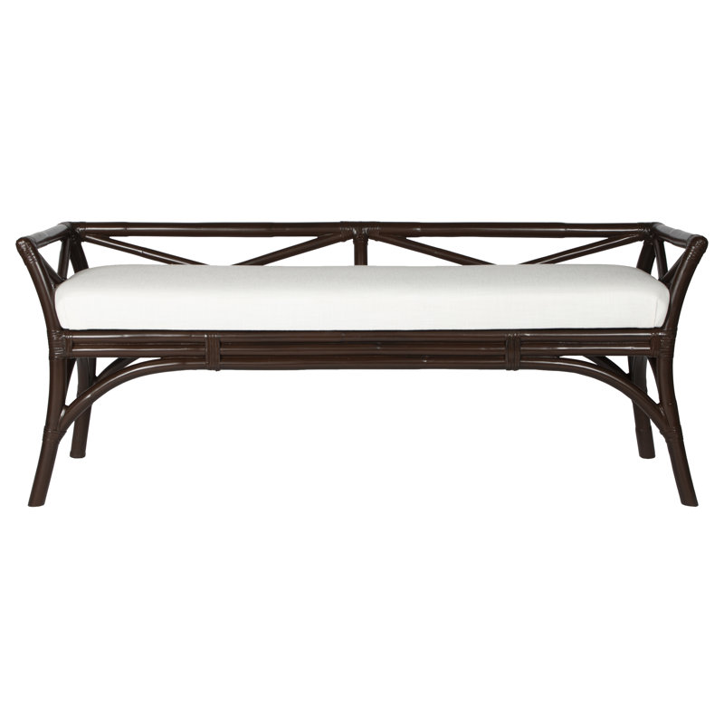 Wicker Bench, Mocha