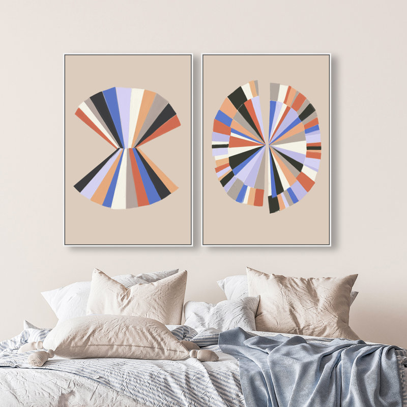 Minimally Perfect Set Set by Oliver Gal, 31"H x 46"W, White Floater Frame