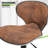 Moorebank PU Leather Swivel Bar Stools Modern Adjustable Height Bar Chairs with Backrest Perfect for Kitchen Counter or Island-1267685612