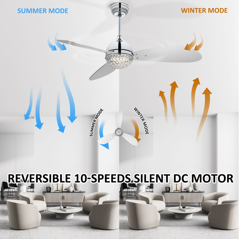 Bazar 52'' Ceiling Fan with LED Lights