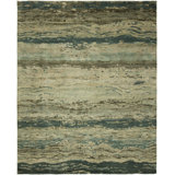 Shaniyla Wool Camouflage Area Rug