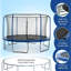 13FT Trampoline Inner Safetynet With Powder Coating-Blue--Pumpkin-A+B
