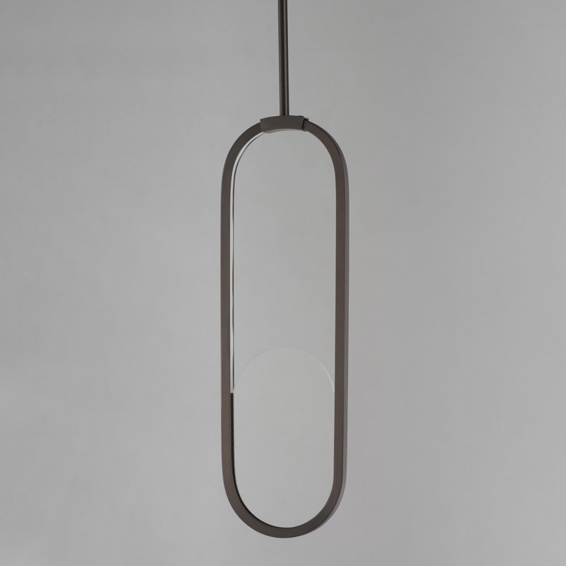 Trance 1 - Light LED Pendant, 580 Lumens , 65.75" H x 6" W x 0.75" D, 14 W