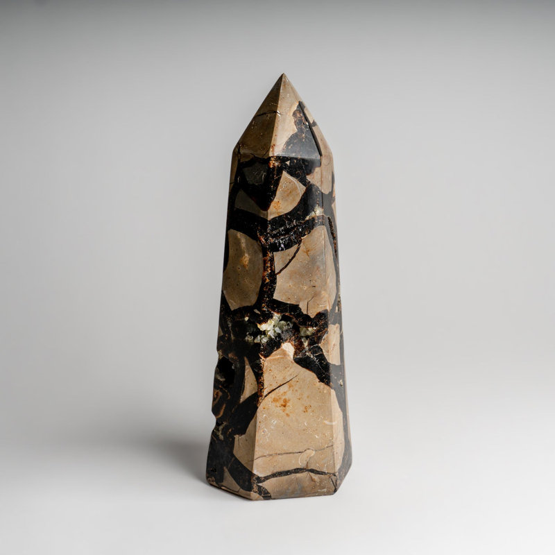 Genuine Polished Septarian Druzy Point from Madagascar (5 Lbs)