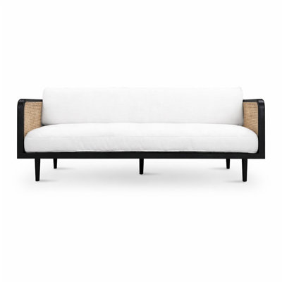 Rattan Sofa Black Stain