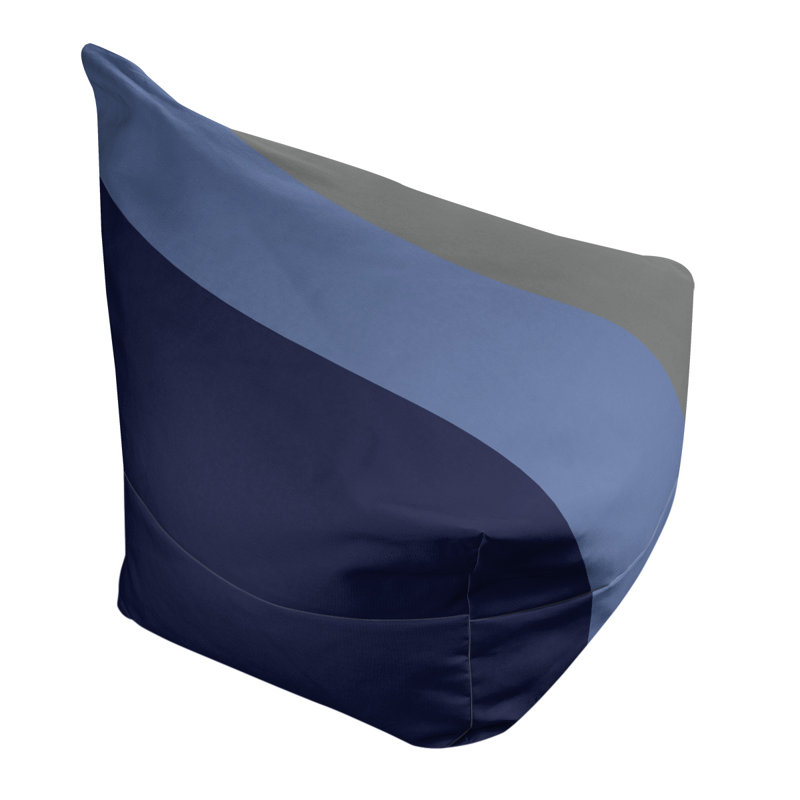 Fauteuil à billes Washington, 31 po x 38 po x 42 po, Bleu marine basketball / bleu basketball / gris ba