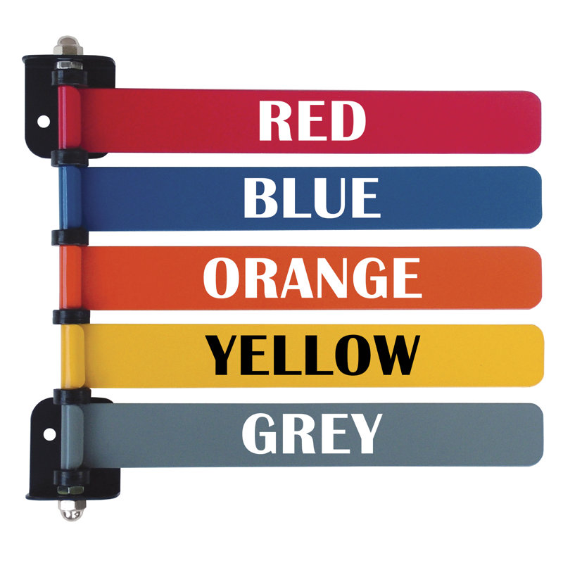 Custom Colour & Text 8" 6 Flag Room Status ID System