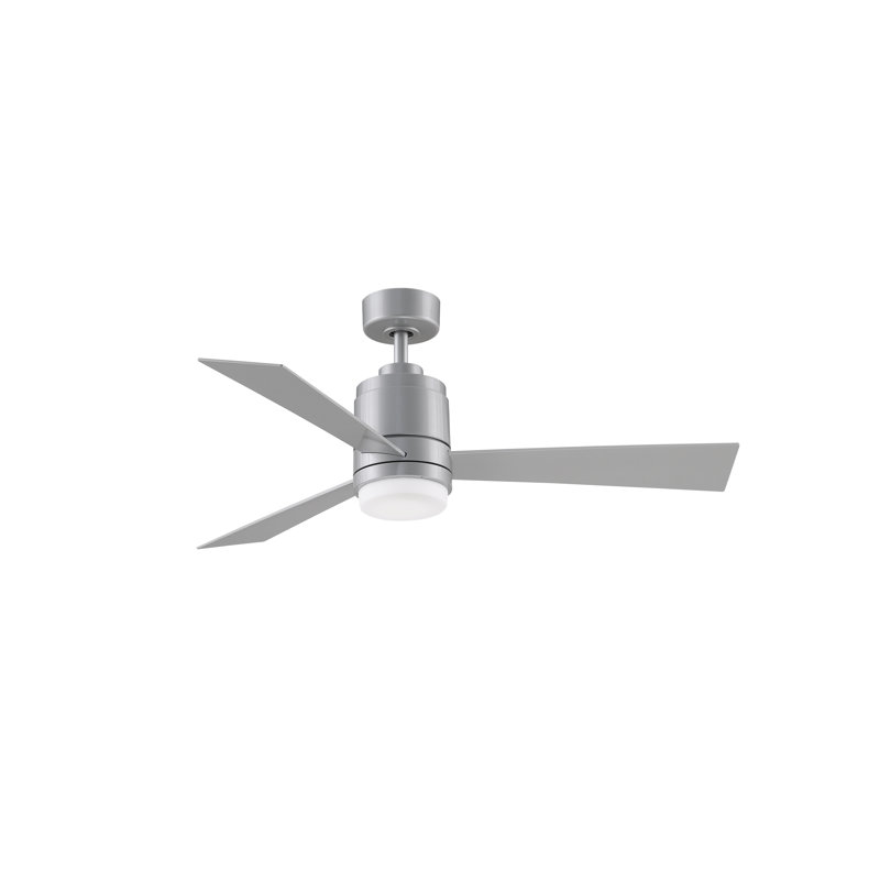 All-Weather Pylon 48 inch Indoor/Outdoor Ceiling Fan with LED Light Kit, Silver
