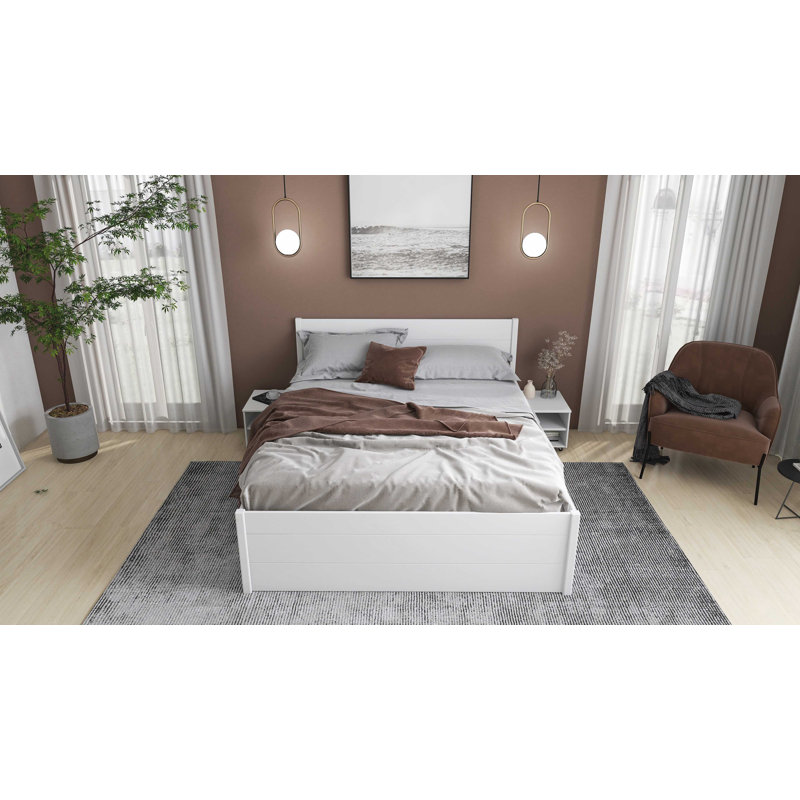 Storage bed Awat - Incl. nightstand, 180 x 200cm