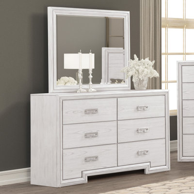 Nyquist 2-Piece 6-Drawer Dresser And Mirror Set