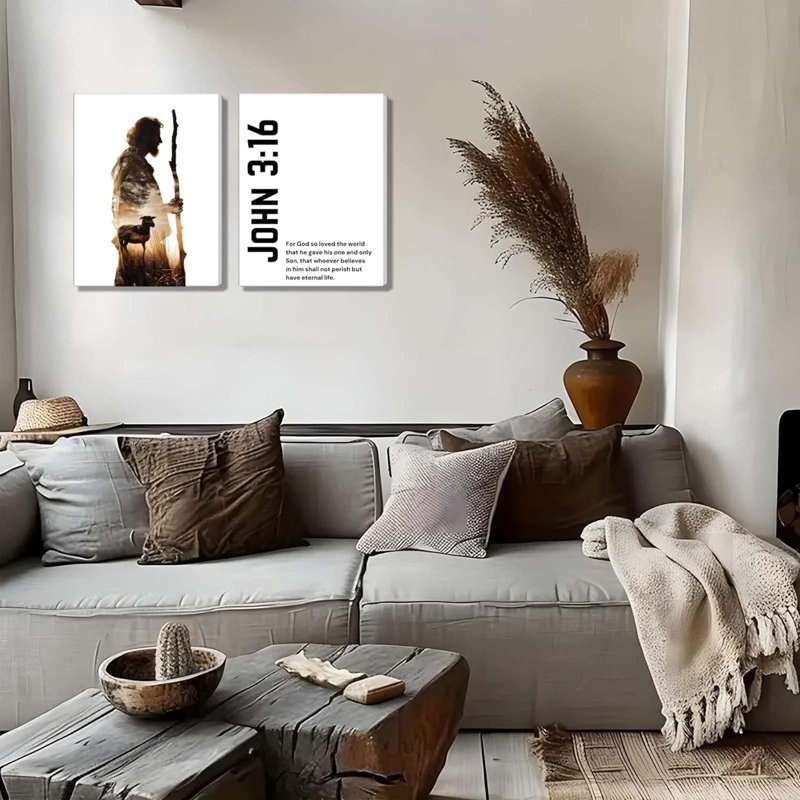 2 Piece Wrapped Canvas Print, 40 cm H x 30 cm W