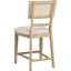 Table contemporaine 8 en chêne beige, table rectangulaire et chaises rembourrées pour la configuration de la salle à manger