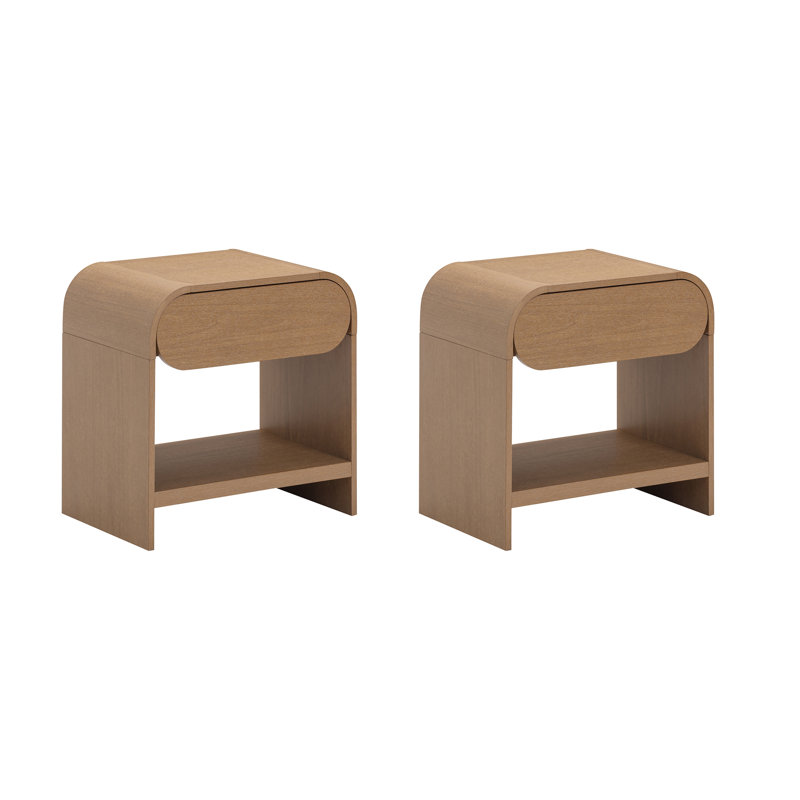 Table de chevet 22 po Iris, Marron clair