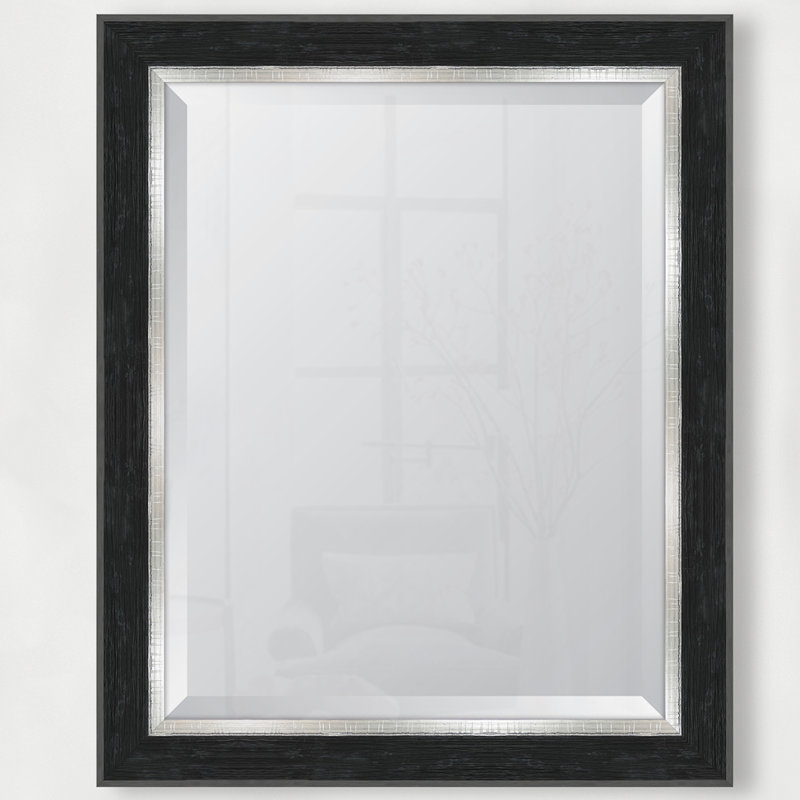 Clinchport Wall Mirror, 34" H x 28" W, White