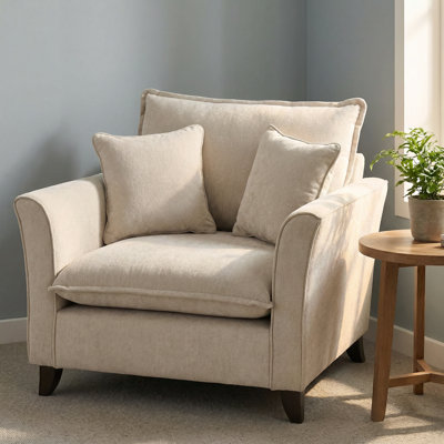 Fauteuil d'appoint simple avec coussin pour le salon